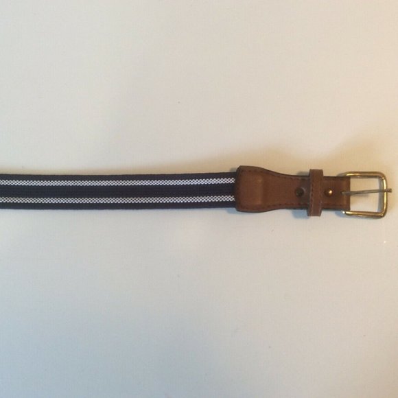 Faux Leather Belt Navy Cloth Home 42 Inch Size Medium Clothing Accessory Jeans - Picture 2 of 4